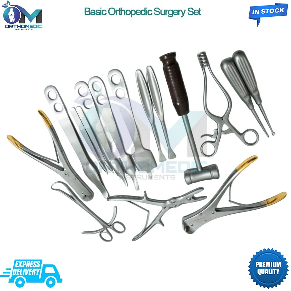 Basic Orthopedic Surgery Set of 16 Pcs Surgical Spine Orthopedic Instruments