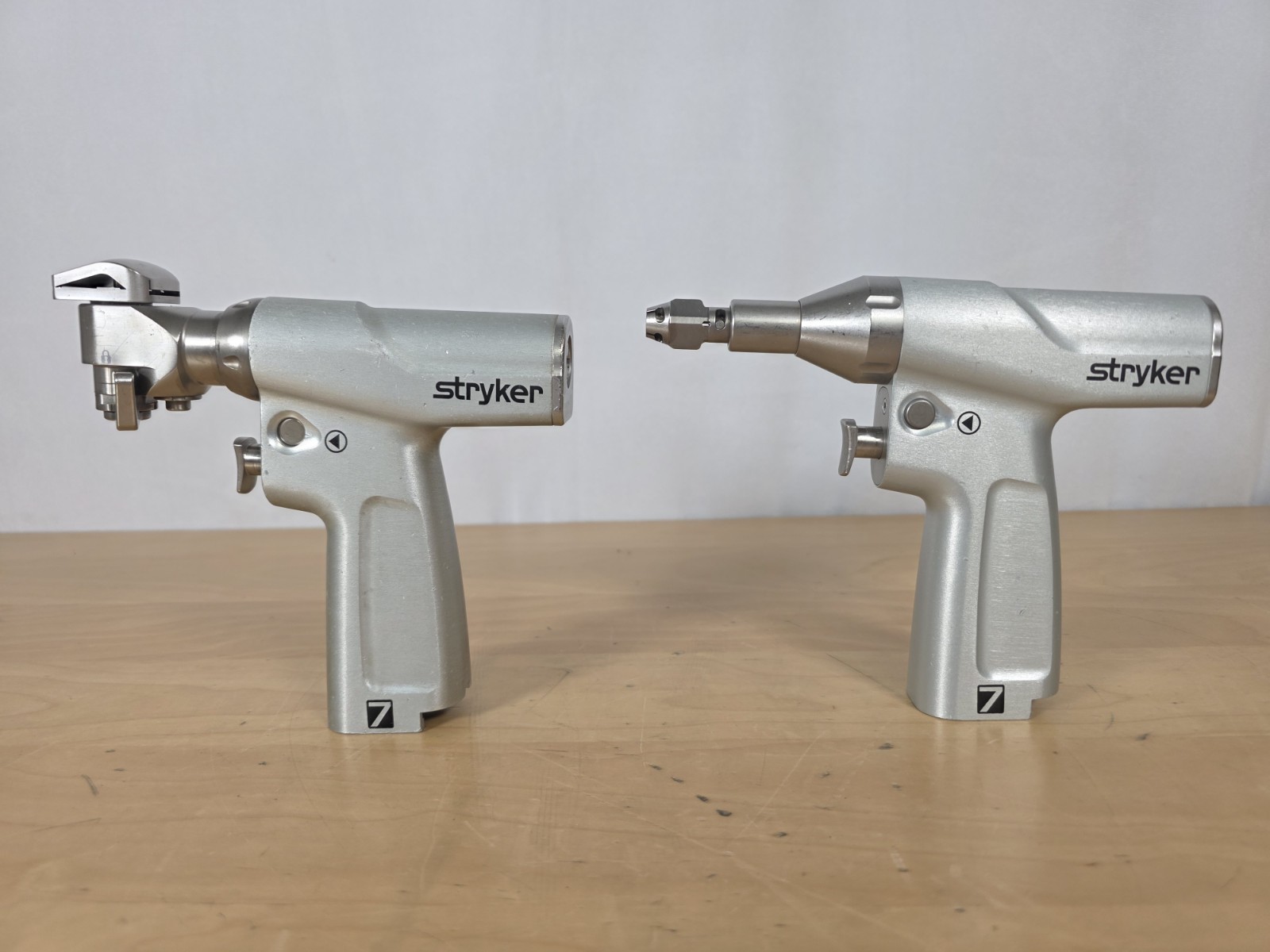 Stryker System 7 Set 2 Handpieces With Batteries/Attachments