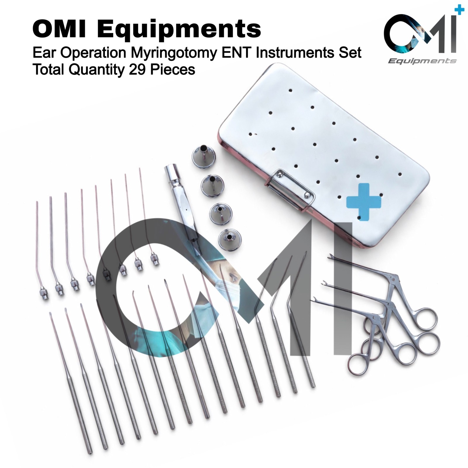 Shea Ear Operation Myringotomy Instruments Set 29 Myringoplasty Surgical ENT
