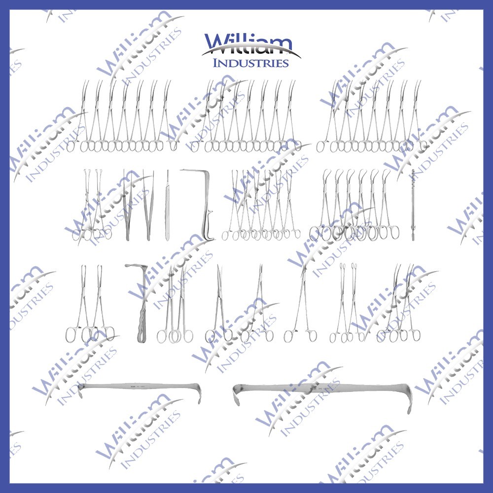Class I Non active 51pcs CS Caesarean Section Medical Surgical Instruments Set