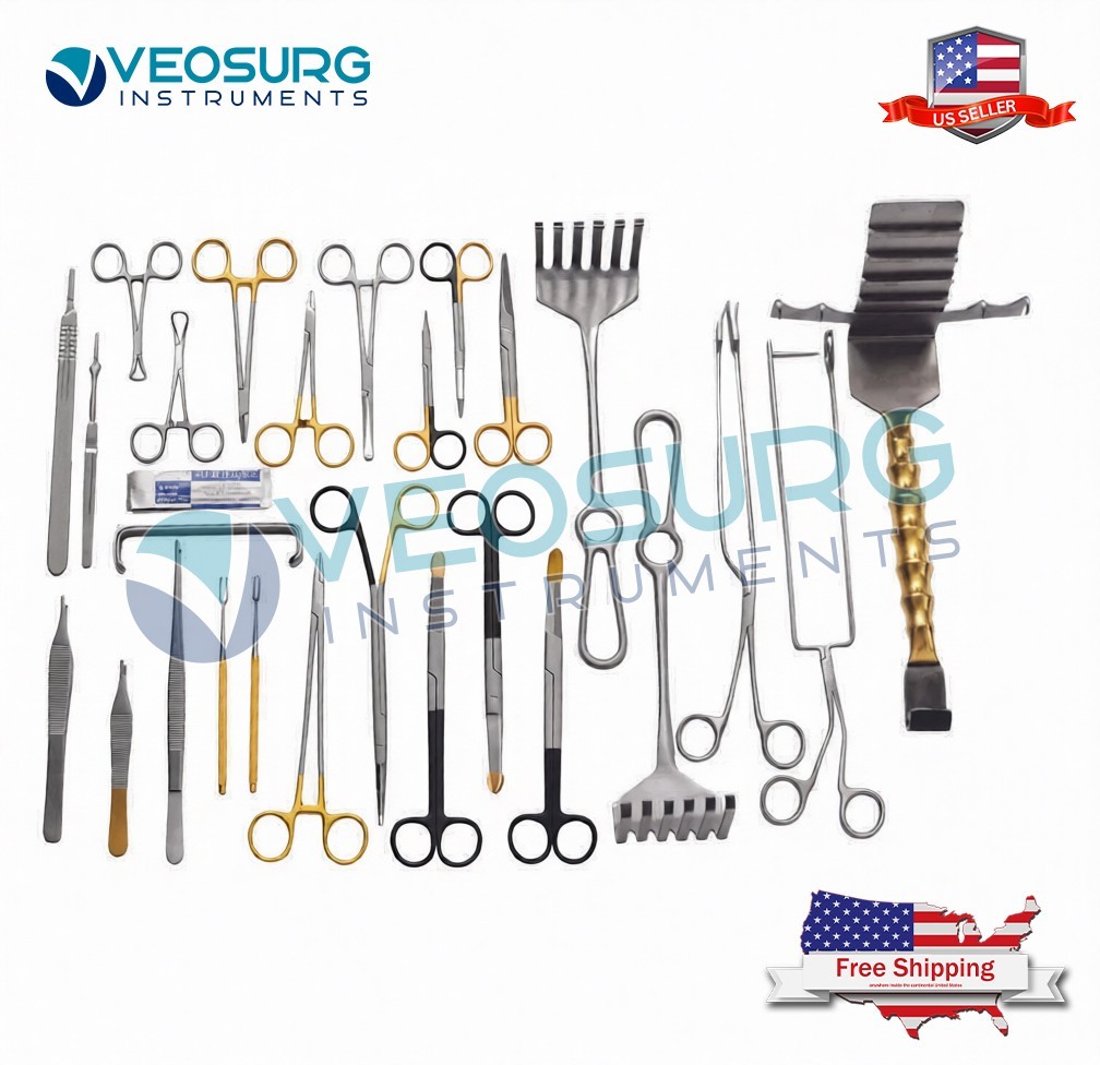 Abdominoplasty Tummy Tuck Surgery Set Plastic Surgery Instruments Premium