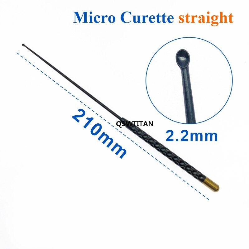 1pc Micro Nerve Vessel Hook Spatula Dissectors 21cm Curette Nerve instrument