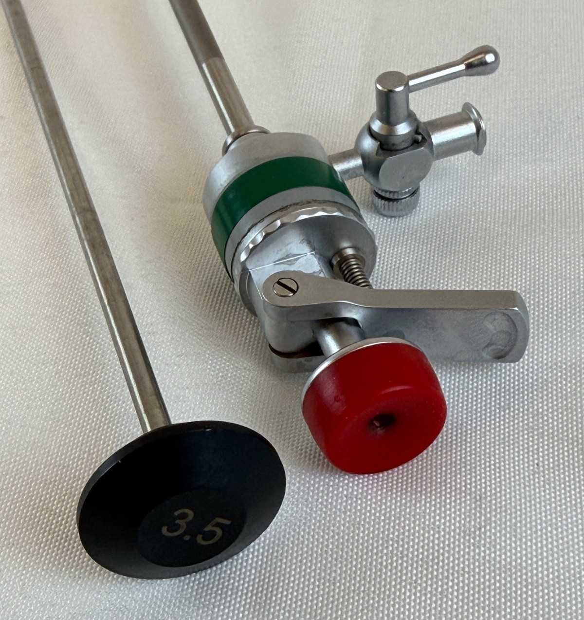 Jarit 632-428 3.5mm x 10.5cm Auto Valve Cannula & Blunt Obturator Manual Lever