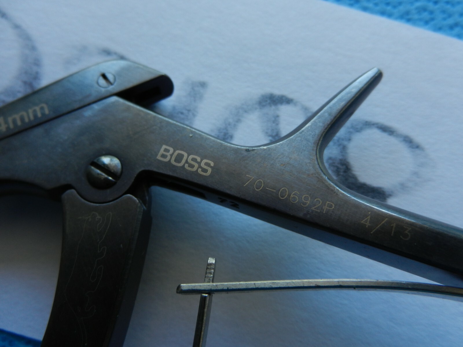 D3168 Boss Surgical Coated 4mm 40 Degree 8in Rongeur 70-0692P