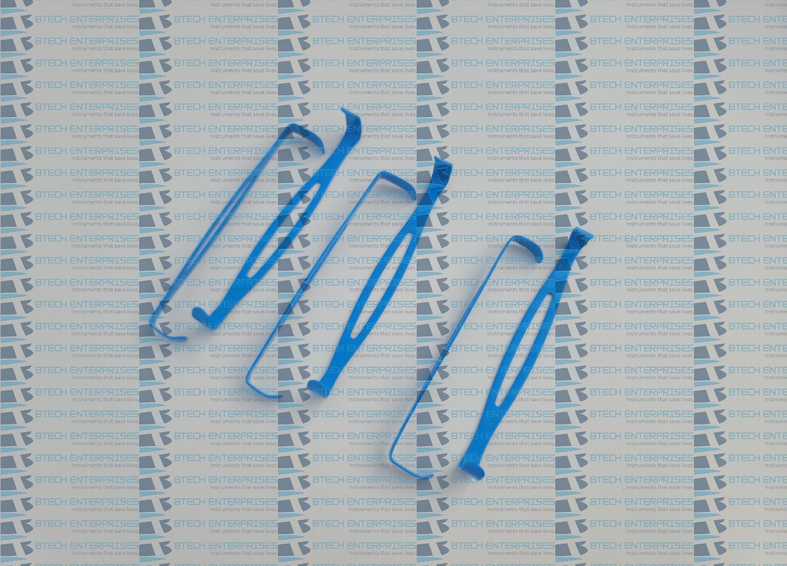 US Army Navy Retractor Blue Insulated Set of 6 Orthopedic Hip Surgery
