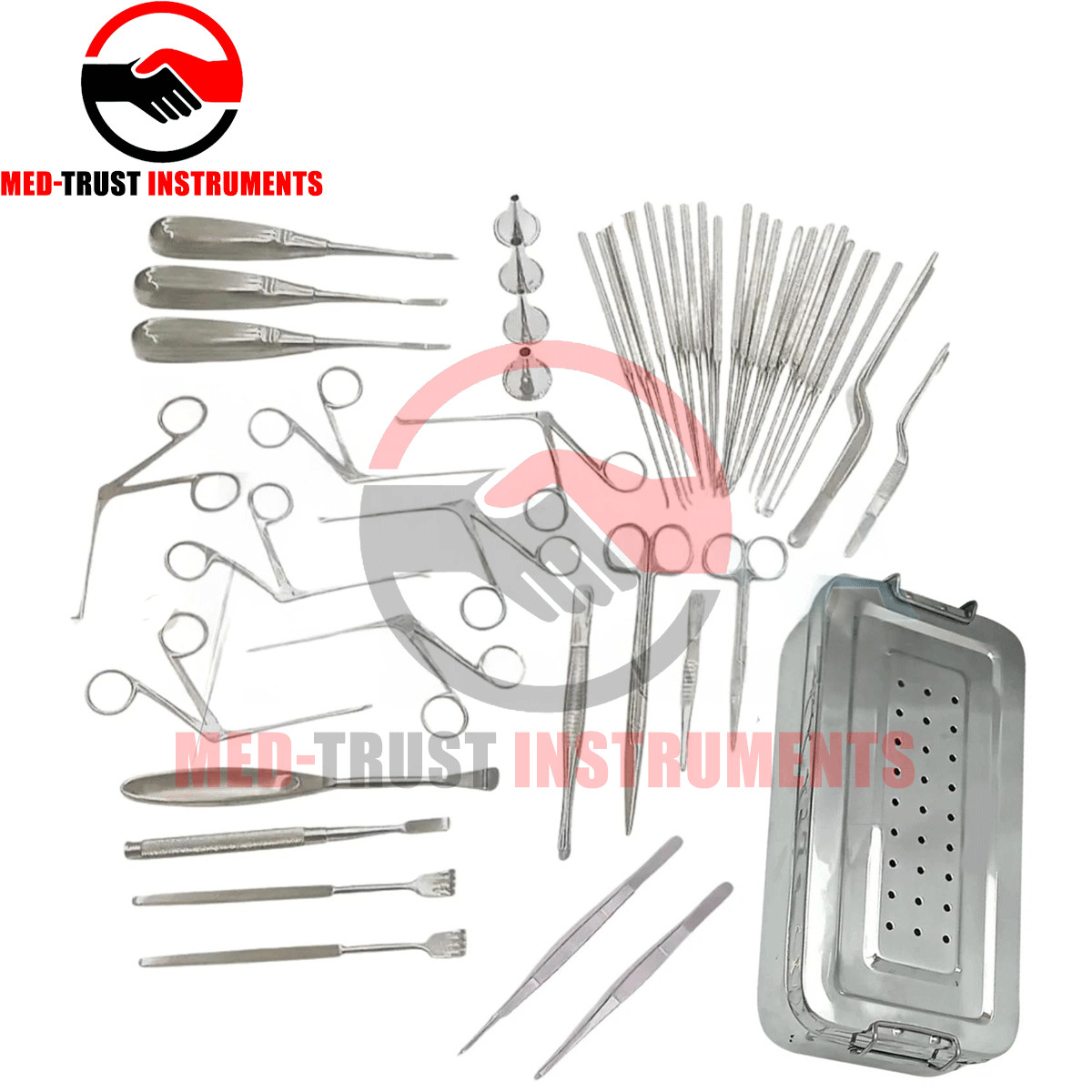 Tympanoplasty Instruments 58 Pcs Set Micro Ear Surgery ENT Premium Instrument