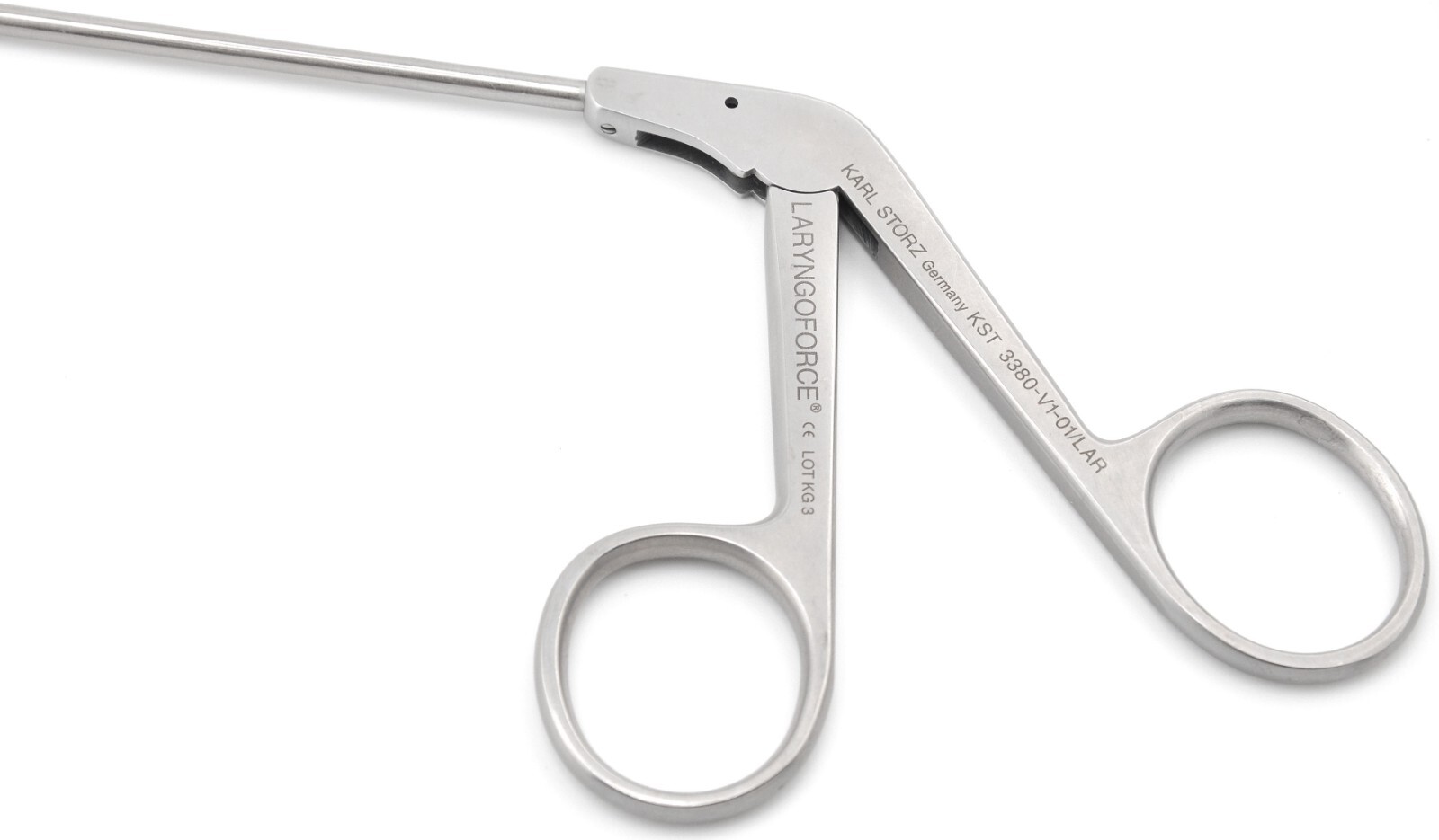 KARL STORZ 3380-V1-01/LAR Laryngoforce ENT Nasal Straight Punch bite 1x3mm
