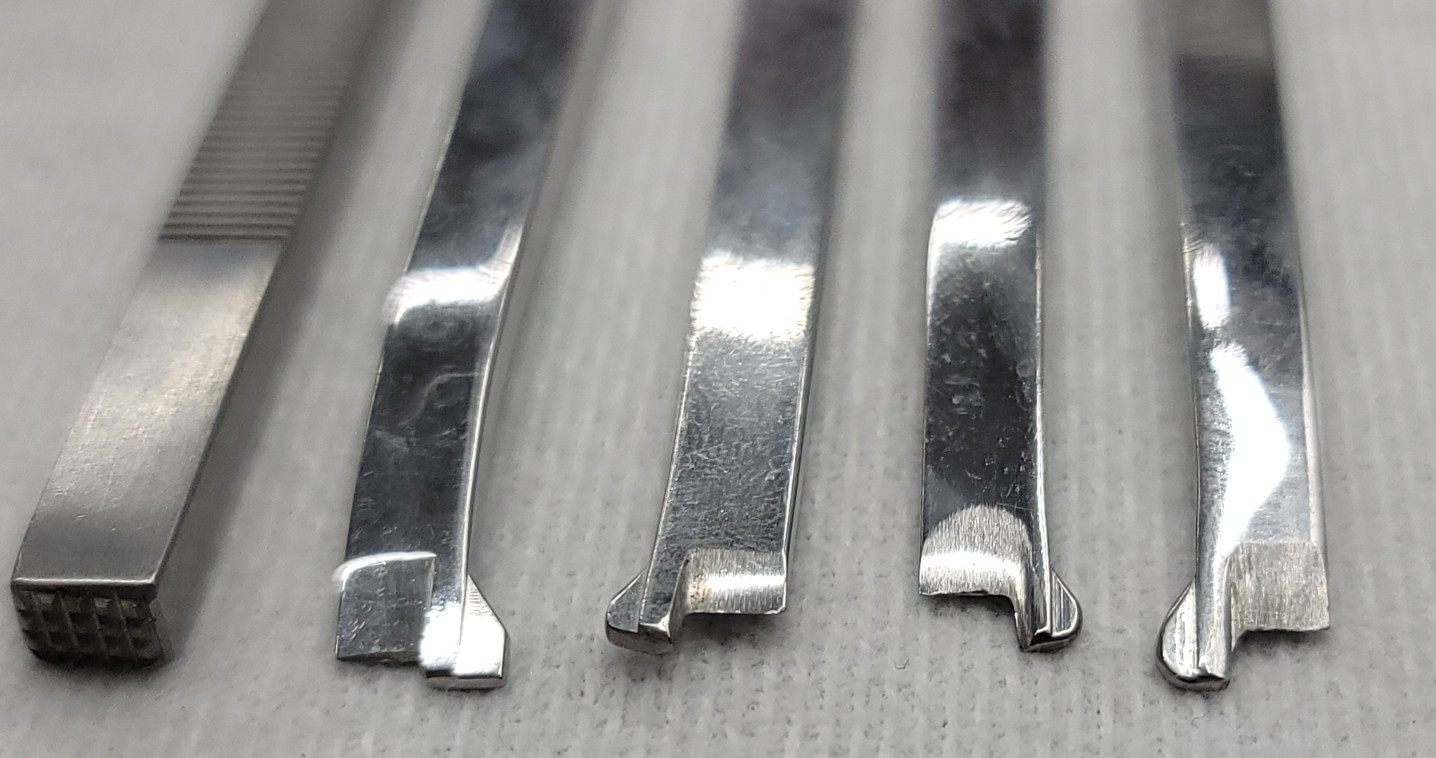5x Micrins Anderson Osteotome 8″ with Single Guard