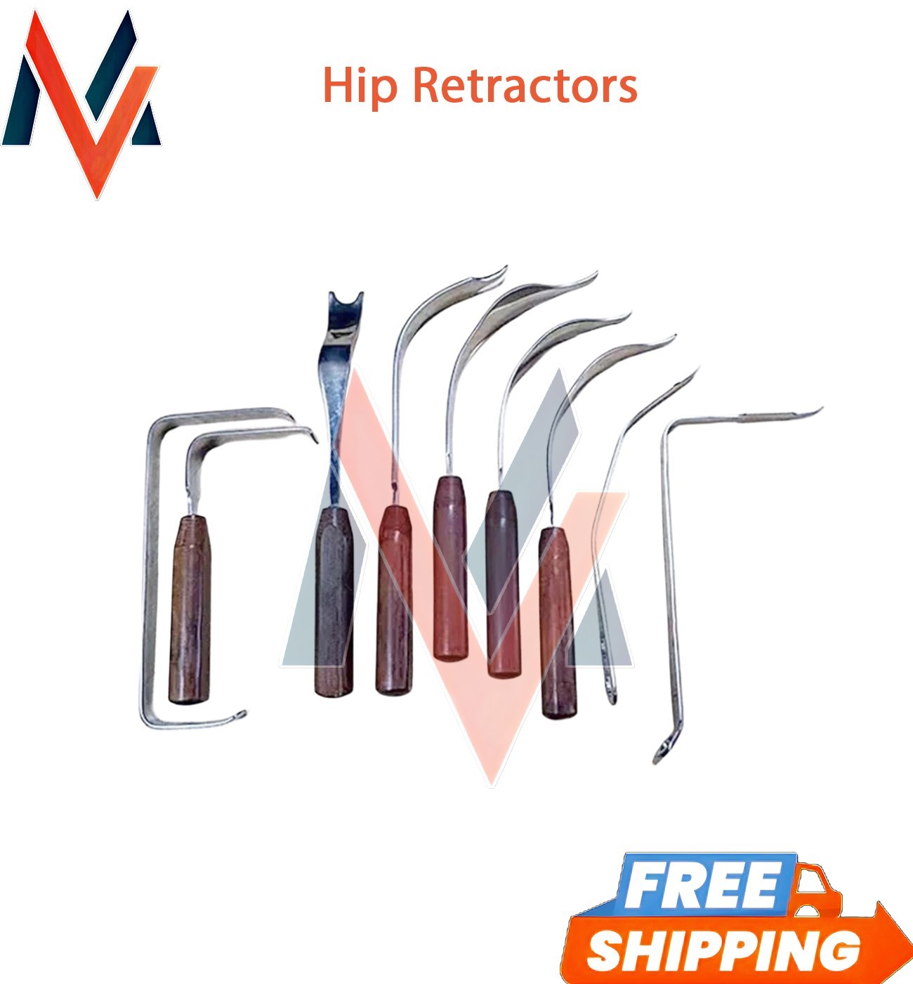 Hip Retractors Arthroplasty Orthopedic Surgery Instruments Set High Quality