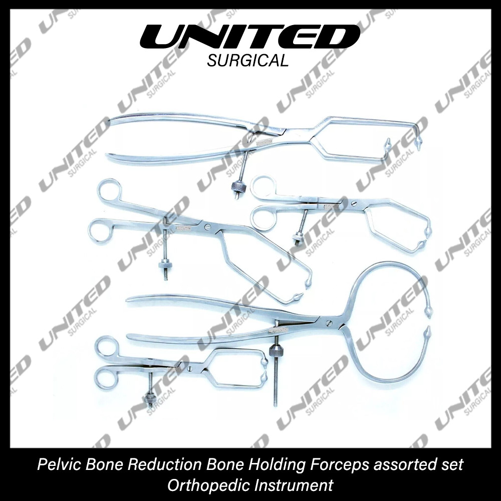 Pelvic Bone Reduction Bone Holding Forceps assorted set Pelvic Instrument
