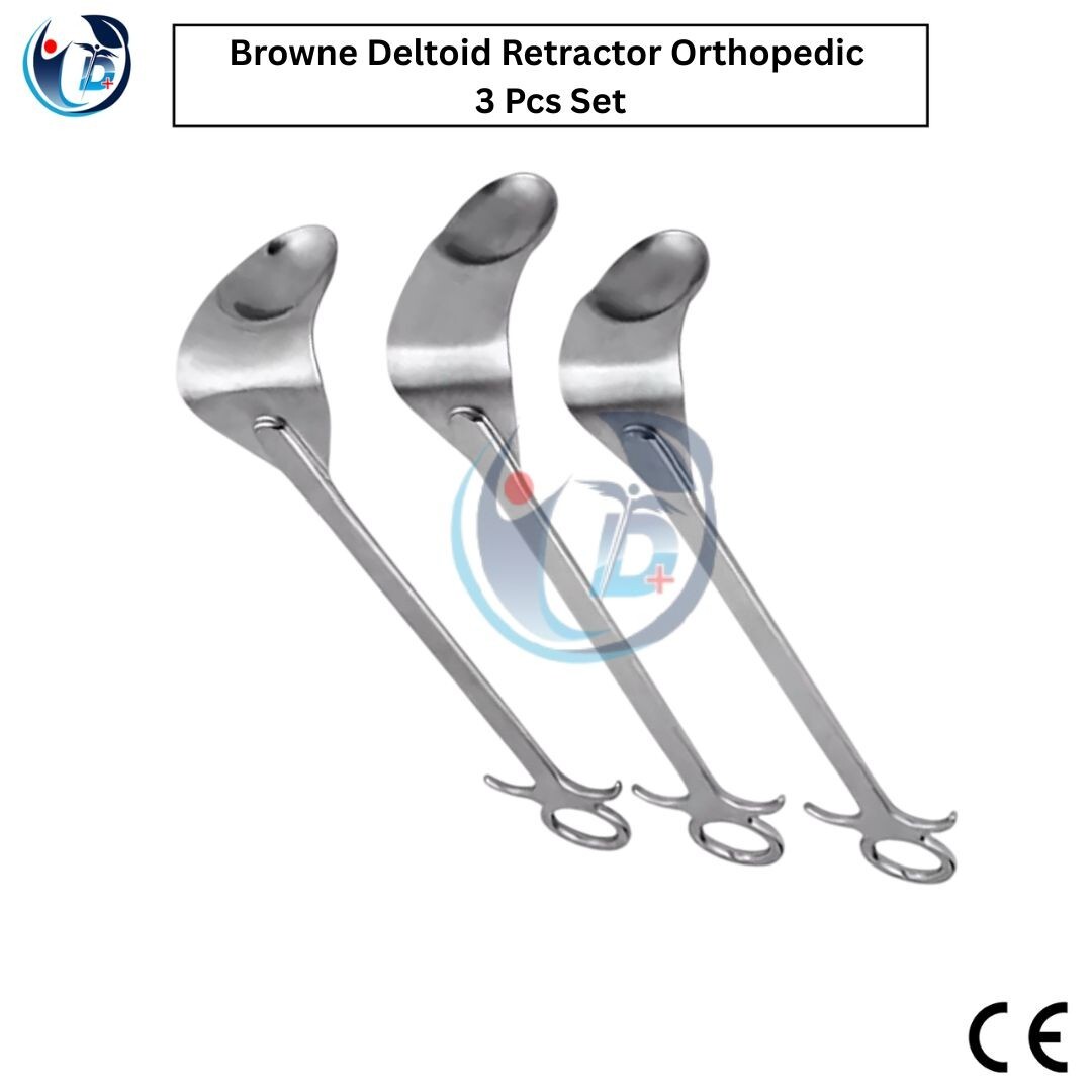 Browne Deltoid Retractor Orthopedic Surgical Instruments 3 Pcs Set High Quality