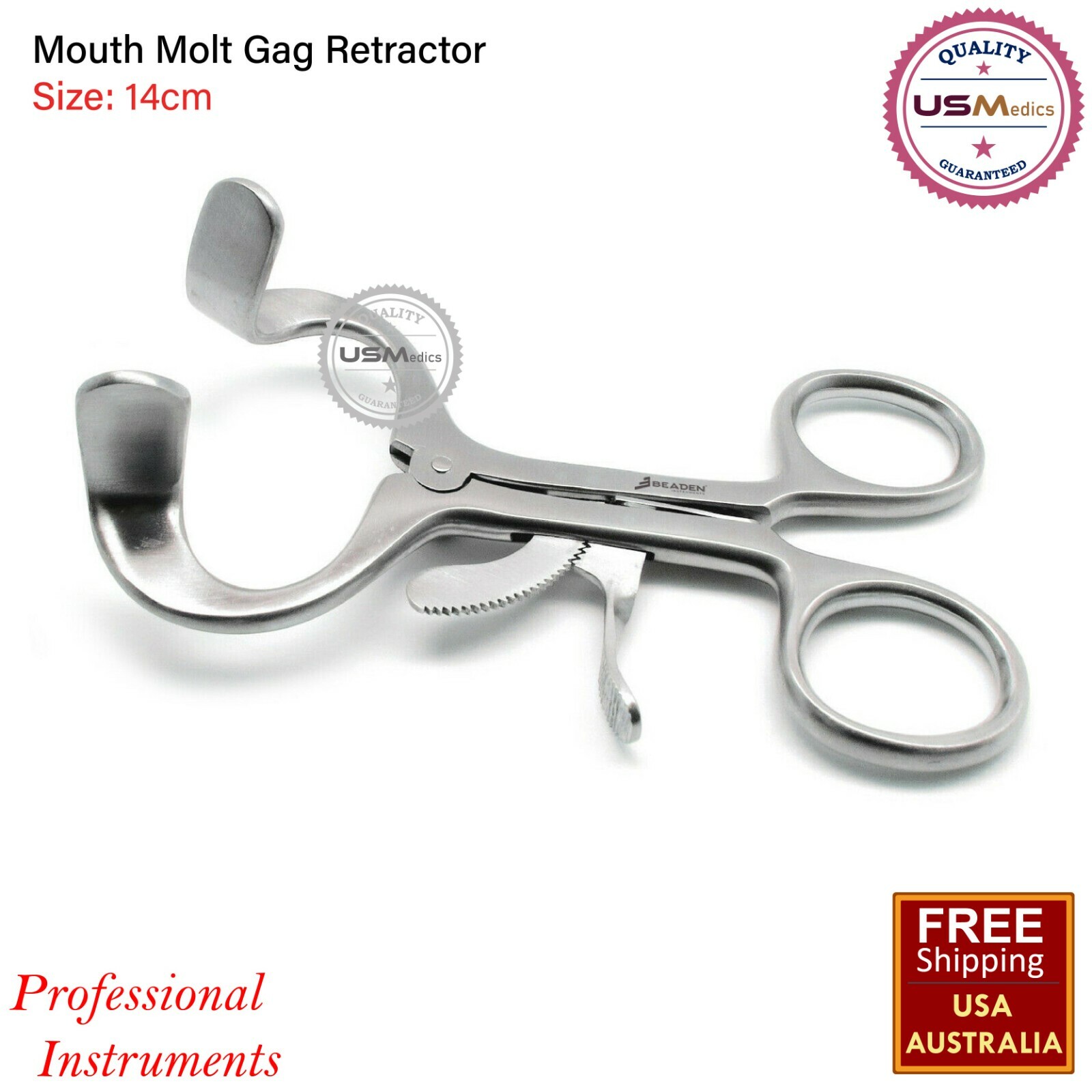 Dental Mouth Molt Gag Retractor Spreader Dental Surgical Instruments Beaden®