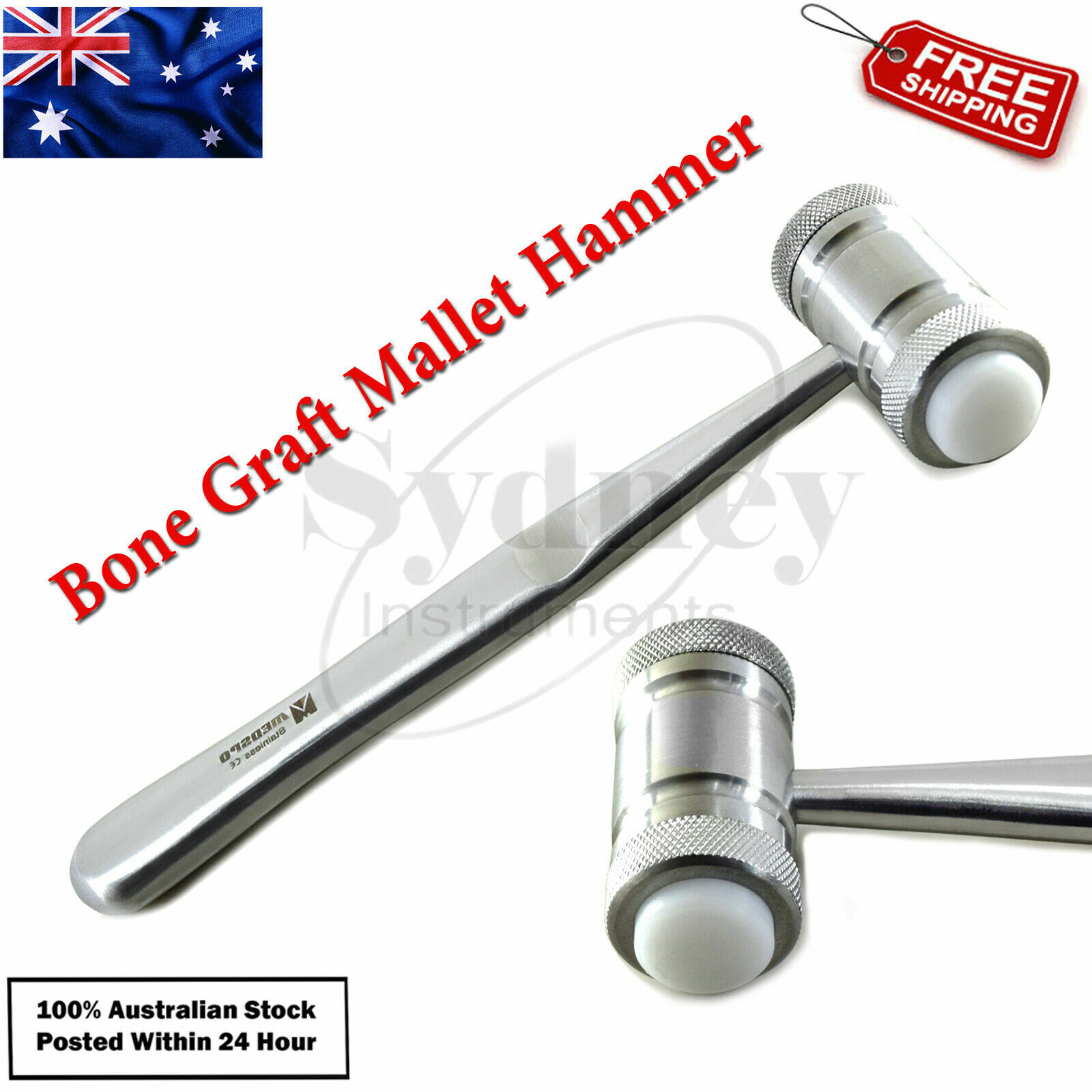 Implant Surgical Kit Instruments PDL Elevator Bone Grafting Hammer Crush Mill