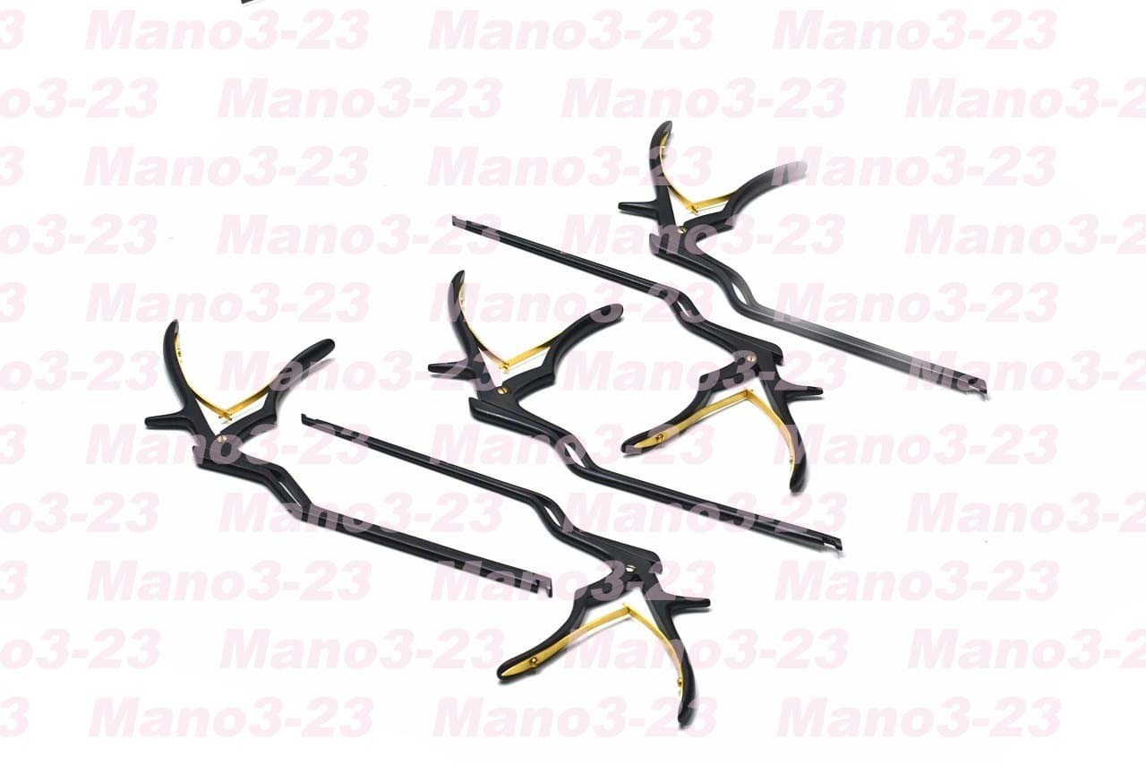Kerrison Bayonet Bone Spine Rongeur, German Orthopedic Instruments Set of 5 PCs