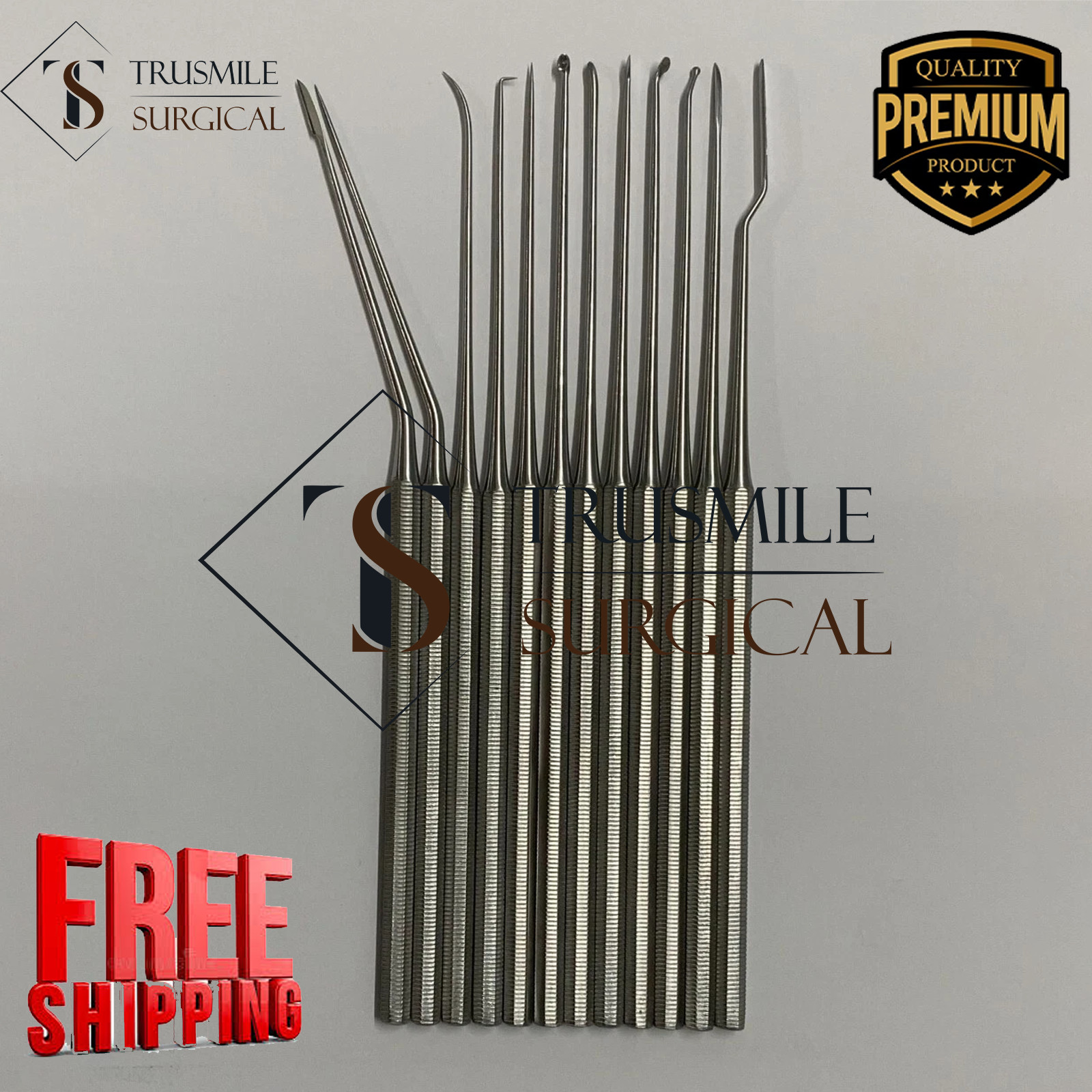 Micro Repositor Shea Ear Operation Set of 12 Pcs Surgical Tools ENT Instruments