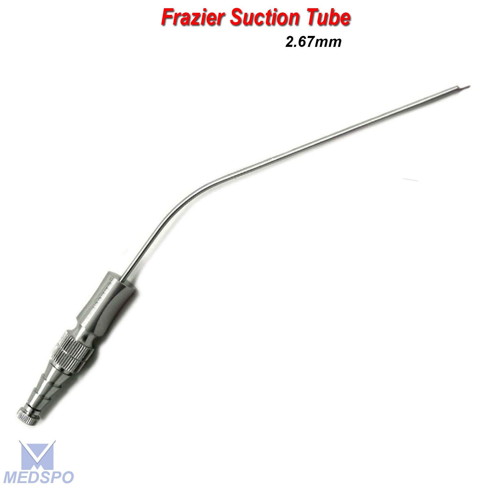Medical Diagnostic Frazier Suction Tube 2.67mm Neuro Surgical ENT Instruments