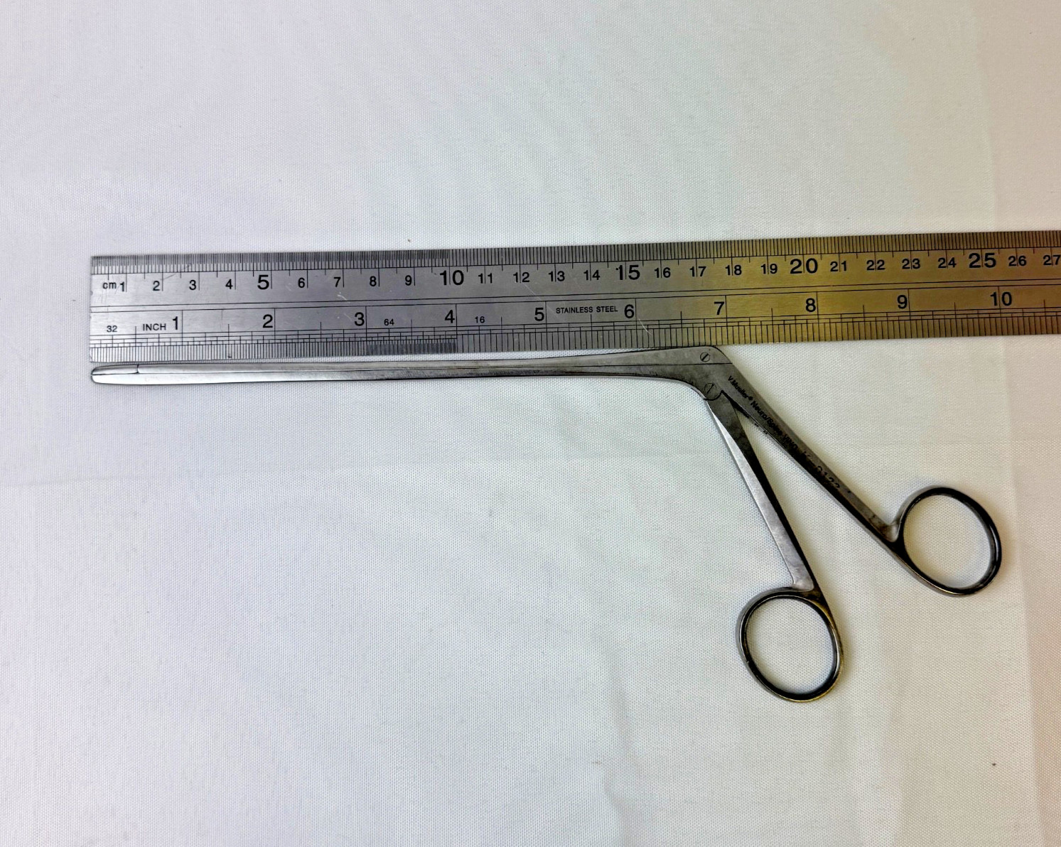 V.Mueller K-0123 Intervertebral Disc Neuro/Spine Cushing Rongeur, 2 x 10mm Neuro