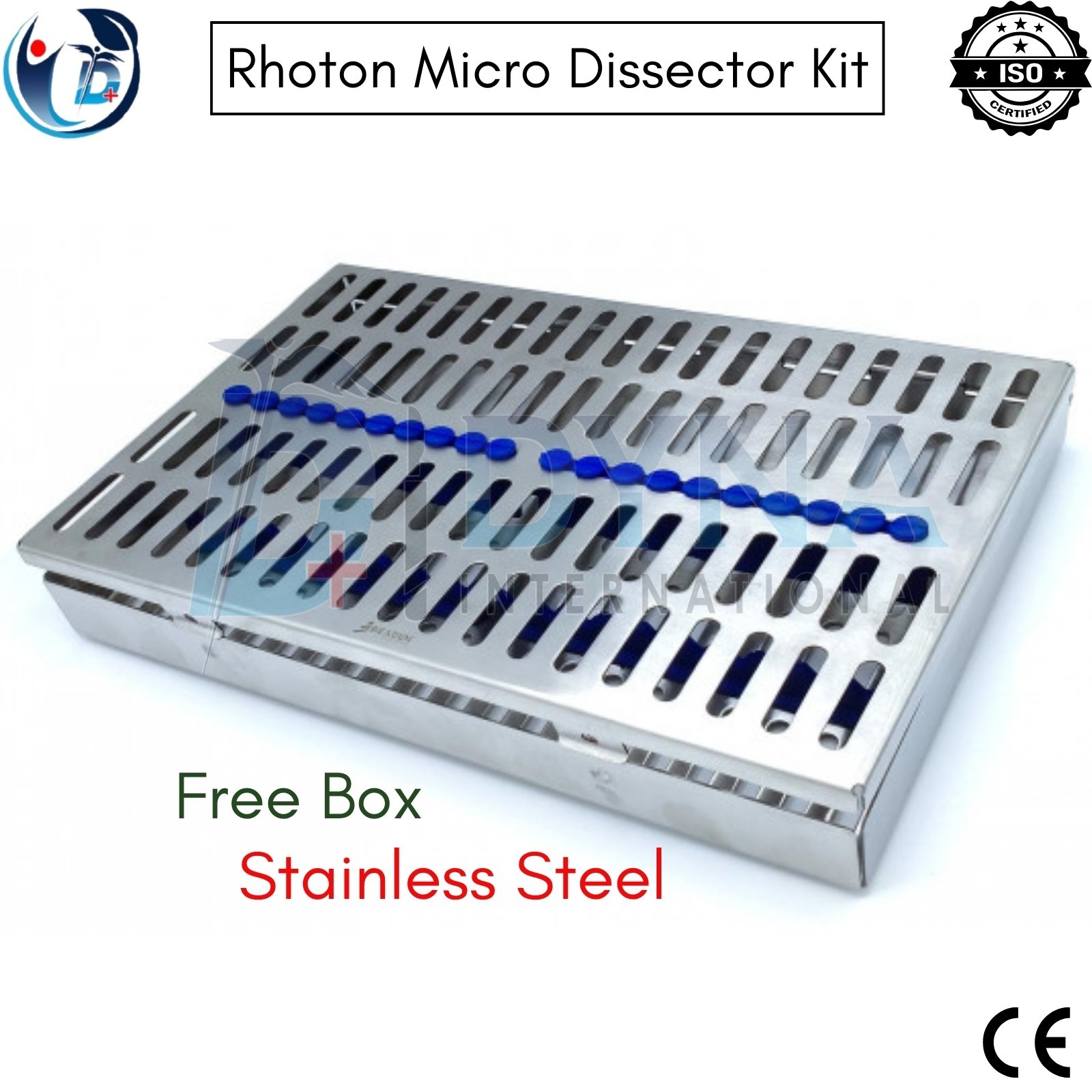 Rhoton Micro Dissector Expanded 19 Pc Set Stainless Steel With Premium Mesh Box