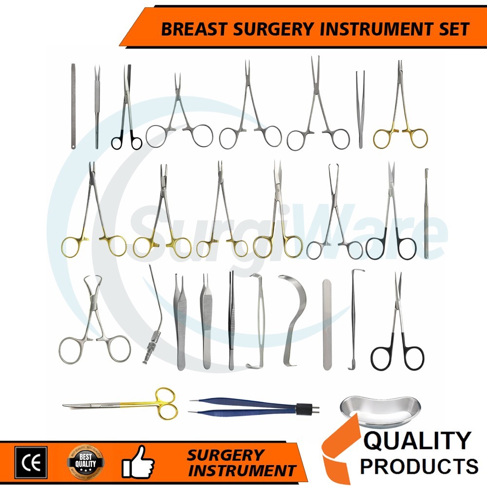 Tebbetts Breast Surgery Instruments Set of 48 Pcs Breast Augmentation