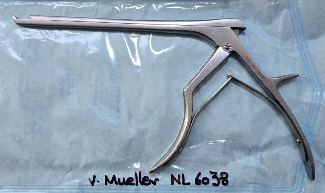 V.Mueller Orthopedic Kerrison Rongeurs 8″ shaft 5mm x 40* degree