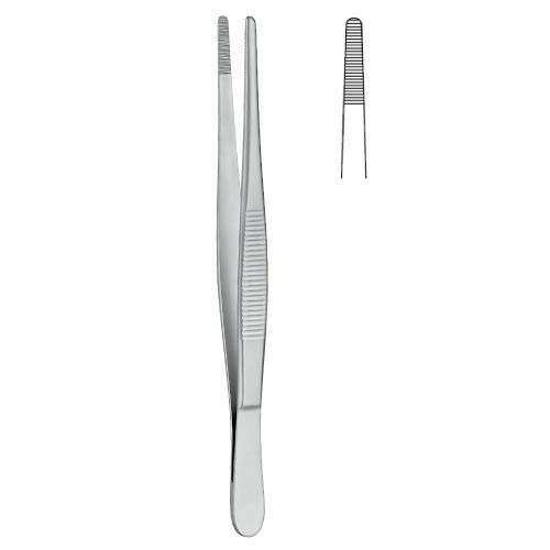 6 DRESSING Forceps, Standard Pattern, 5.5″, Straight Serrated Tips, Premium