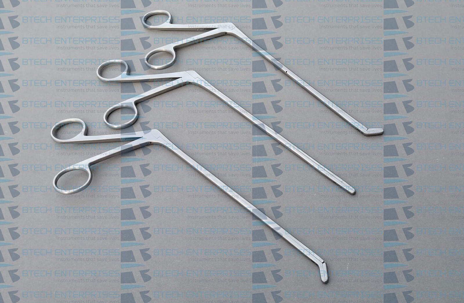 Set of 3 Spine Cushing Pituitary Rongeur 3X10mm x 8″ Laminectomy Discectomy