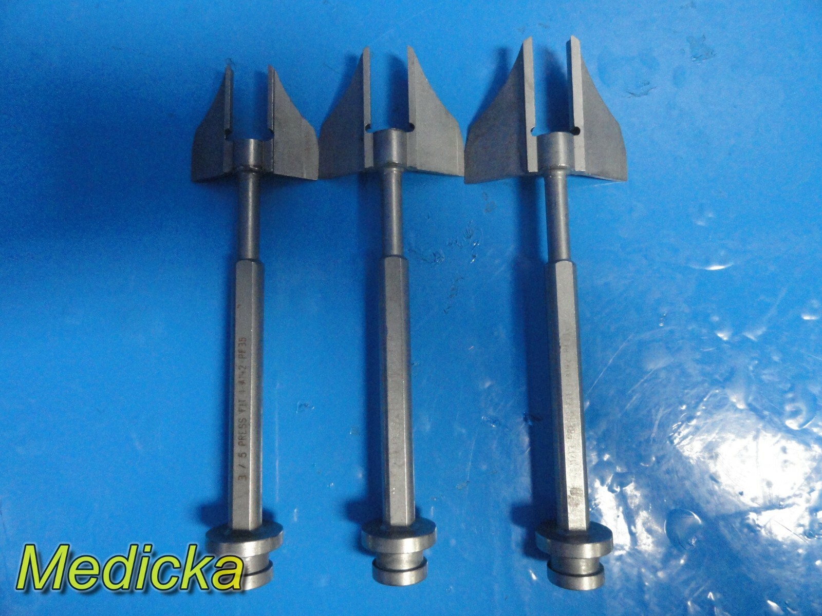 6X Stryker Howmedica Osteonics Assorted Orthopedic Press Fit + Cement ~ 19502