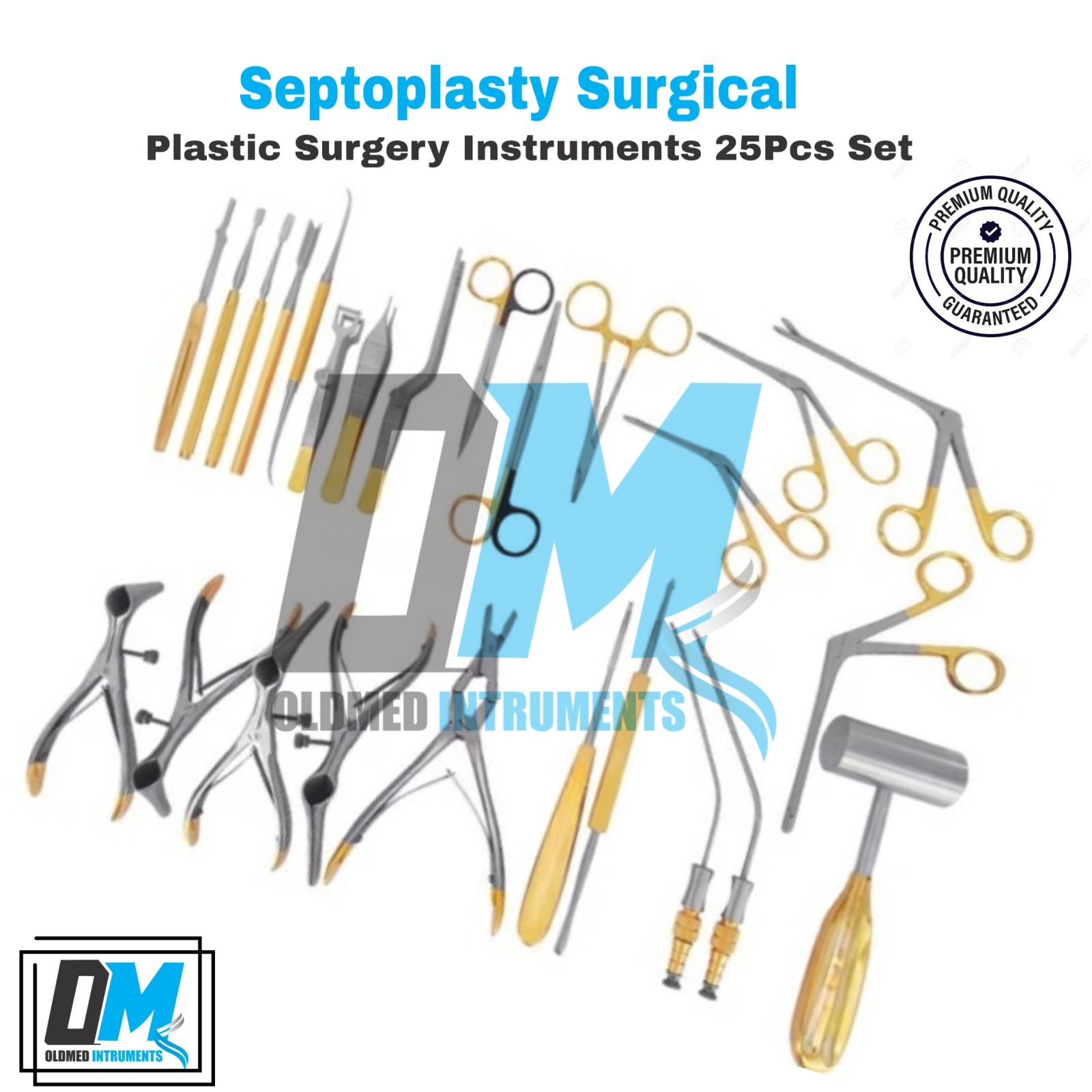 High Quality ENT/Plastic Surgery Septoplasty Instruments Set of 25Pcs With Box