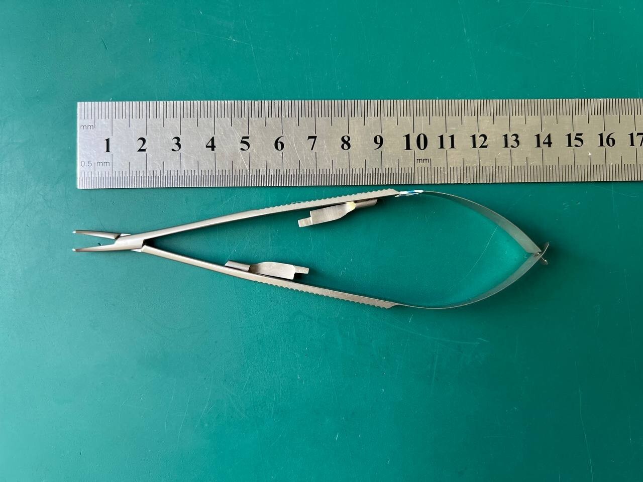 Jarit 355-404 Castroviejo Needle Holders, Curved, Locking