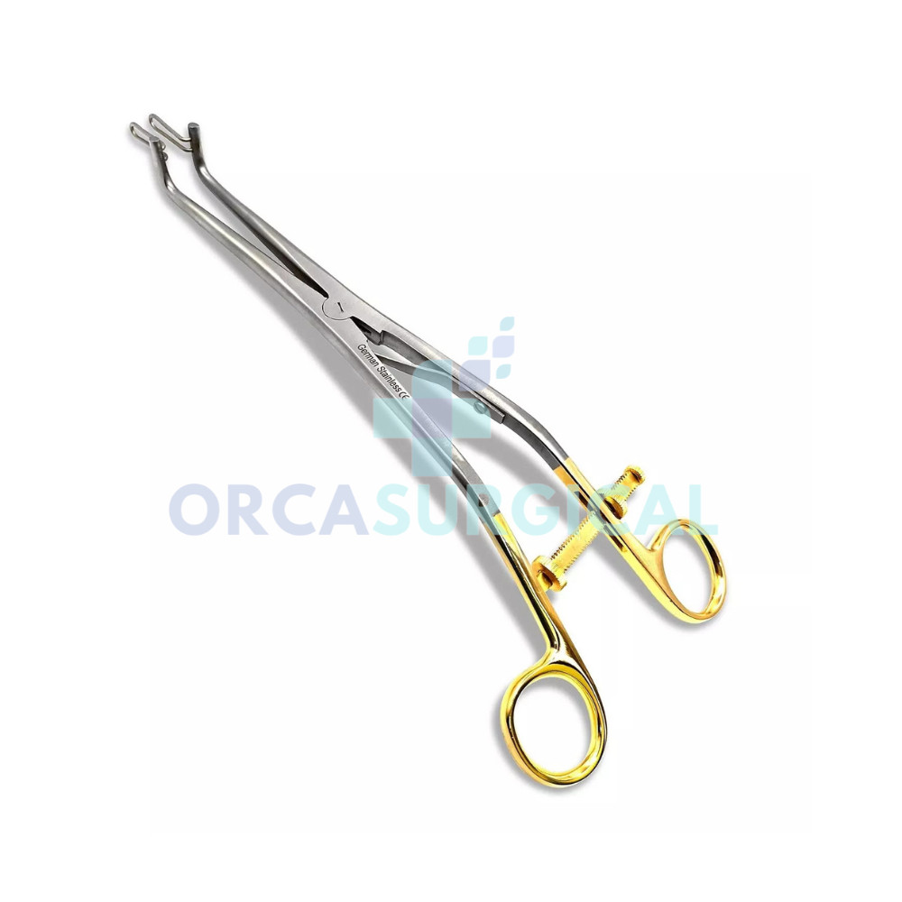 Kogan Endocervical Speculum 9.5” with Gauge Set Screw Fenestrated Jaws 7x25mm