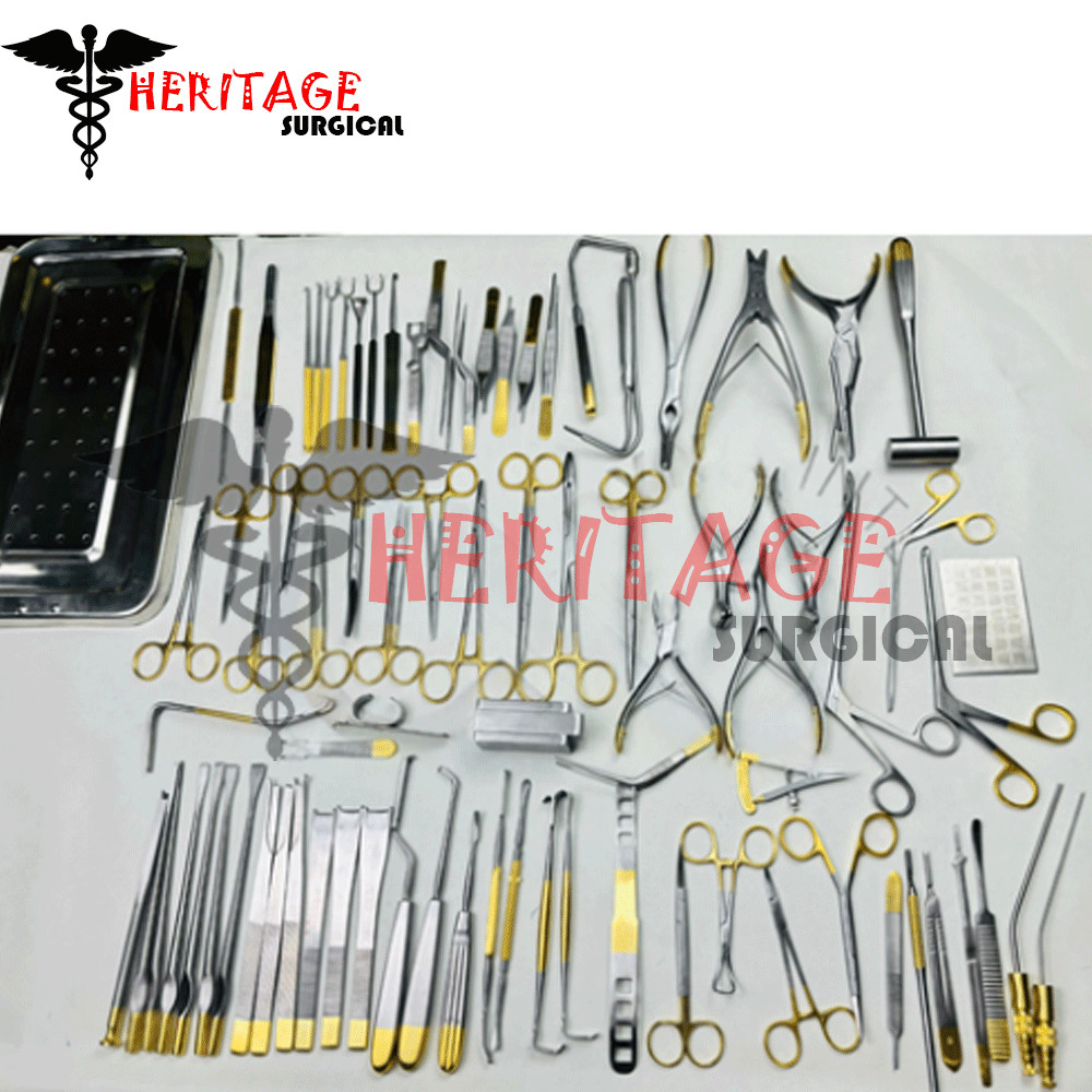 Major Rhinoplasty Surgical instruments set of 82 Pcs Nose & Plastic Surgery +Box