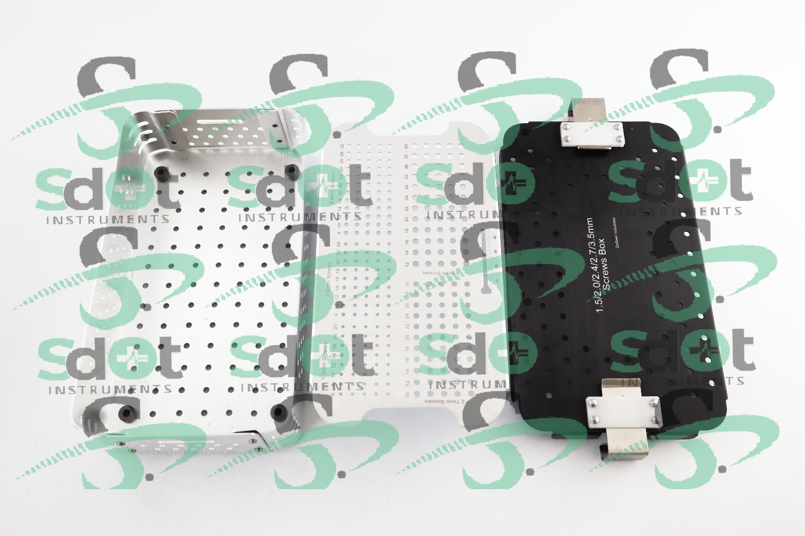 1.5mm, 2.0mm, 2.4mm, 2.7mm, & 3.5mm Screws Box, Rack, Sterilization Case By ZI