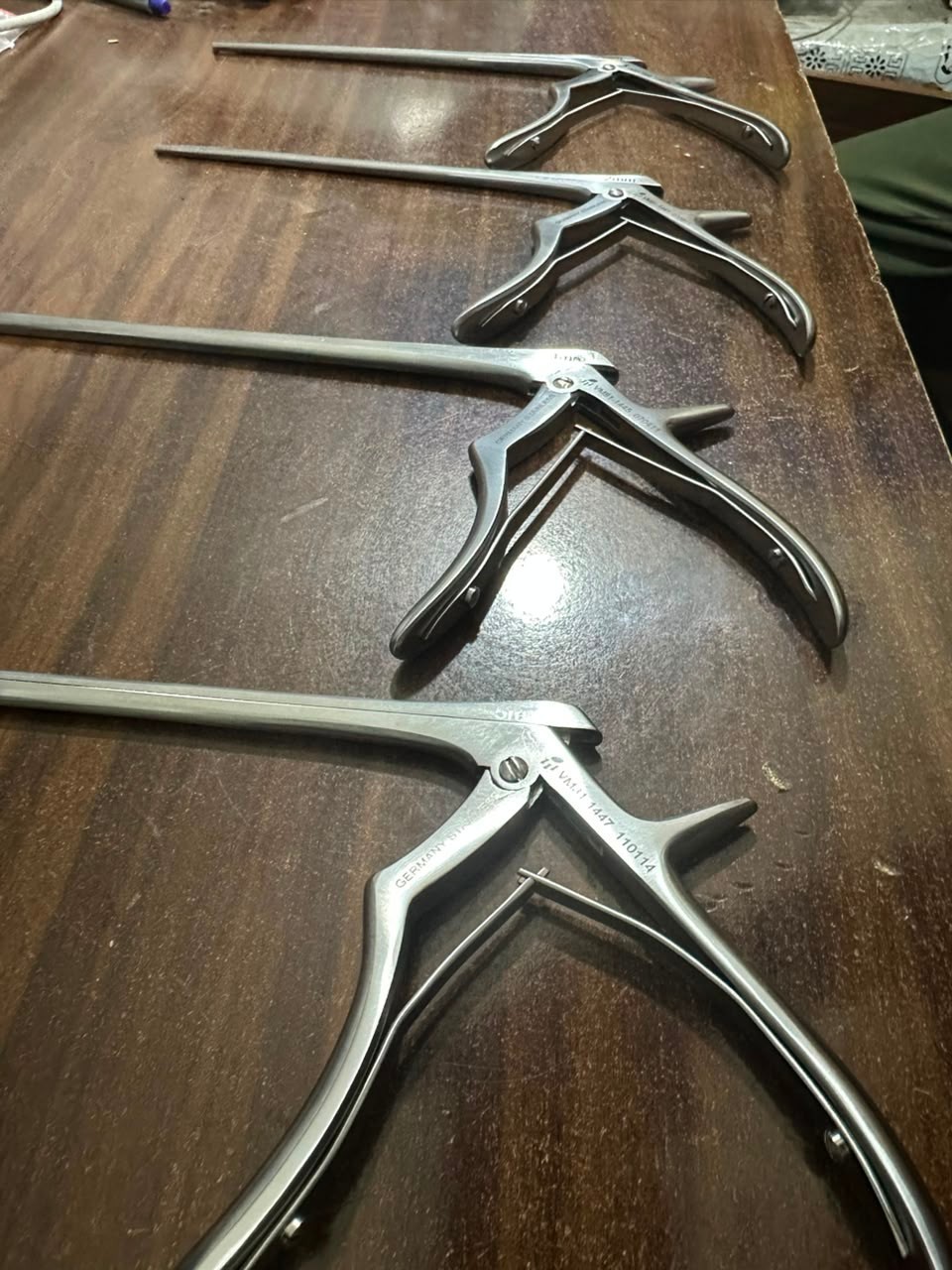 V. Mueller Kerrison Rongeur Set 1mm 2mm 3mm 4mm 4 Pc Neuro Spine Surgical