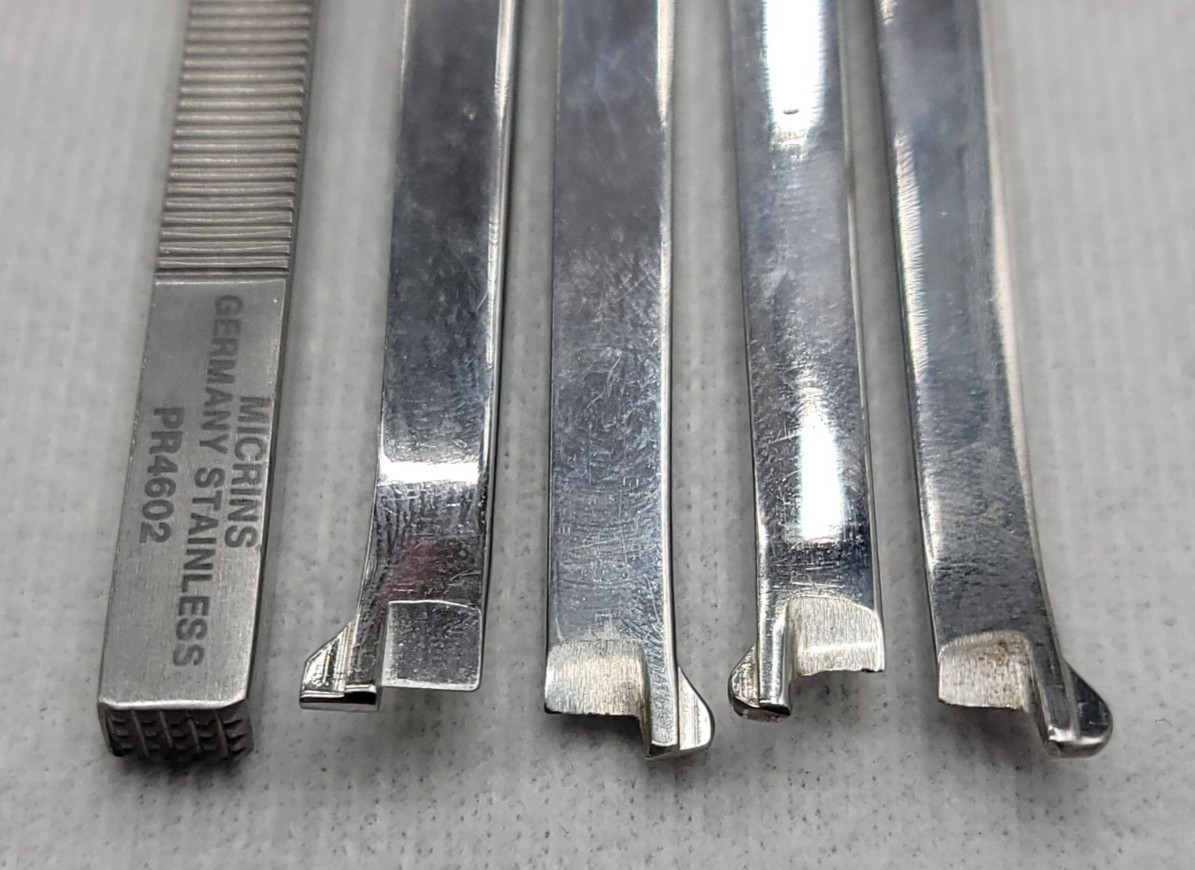 5x Micrins Anderson Osteotome 8″ with Single Guard