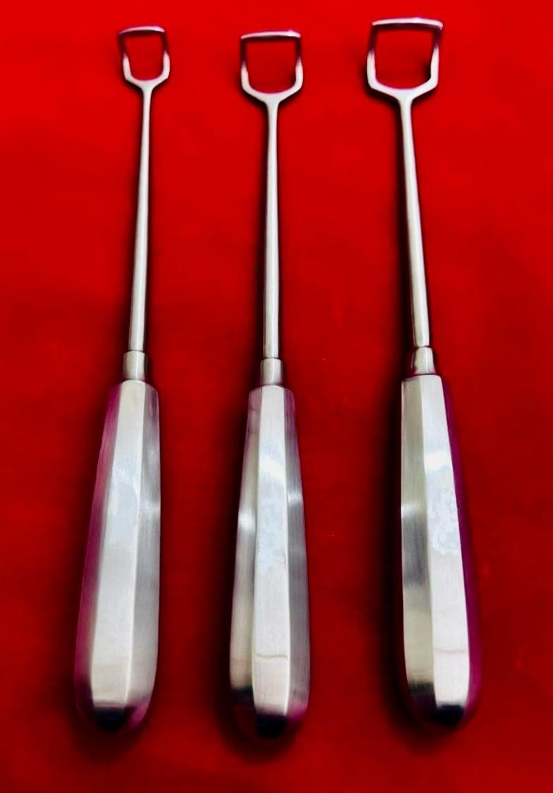 Barnhill Adenoid Curette Set of 3 pieces #1 #2 #3 Size 8.5 inches ENT Surgical