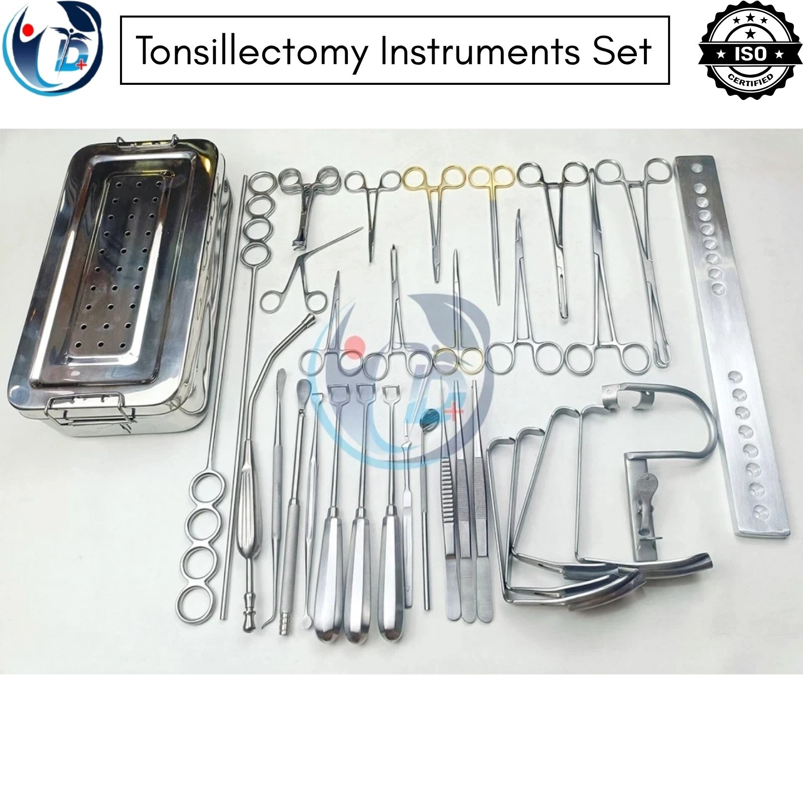 Tonsillectomy and Adenoidectomy 30 pcs kit Surgical Instruments Set with Box