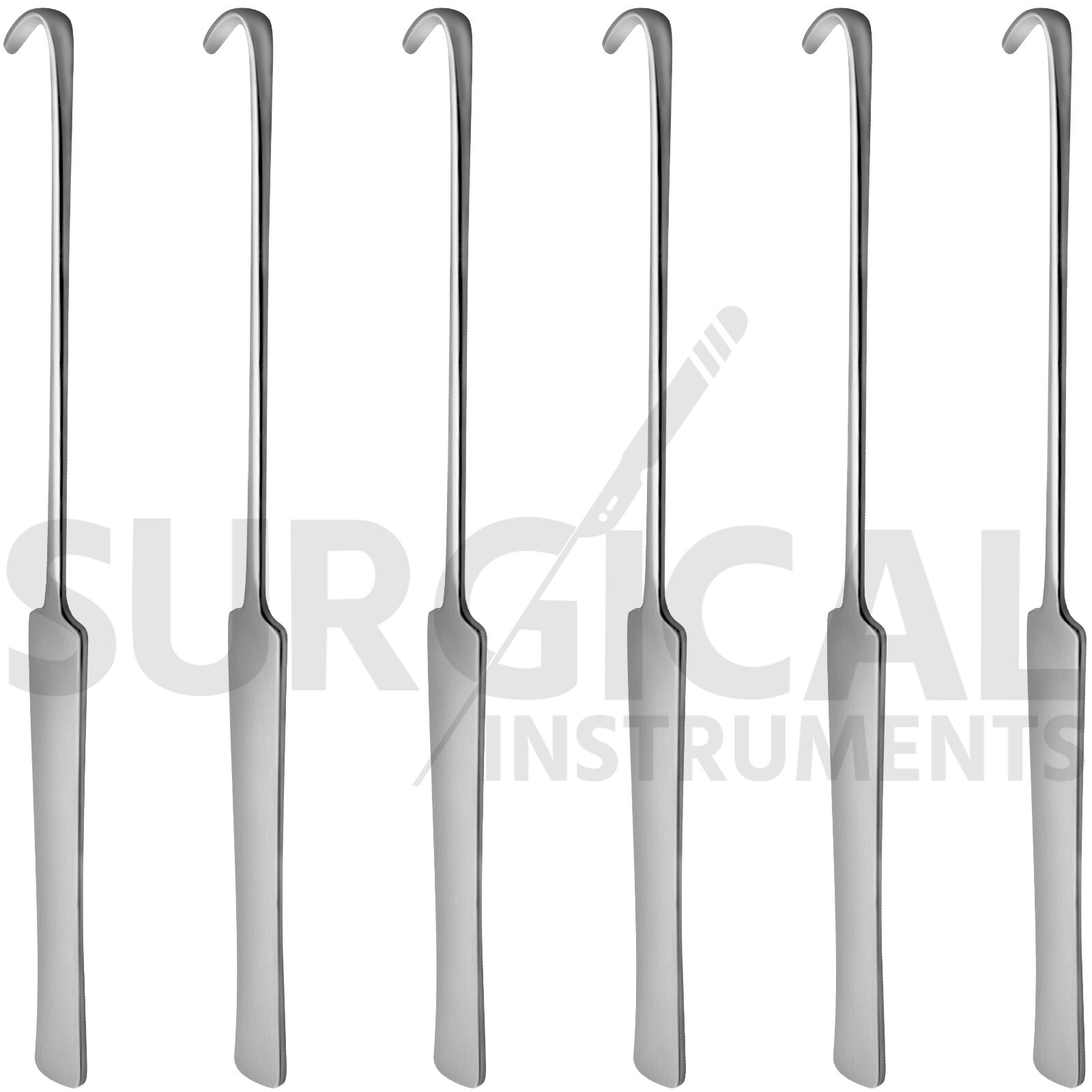 6 Pcs Spay Snook Hook Veterinary Surgical Instruments Stainless German Grade