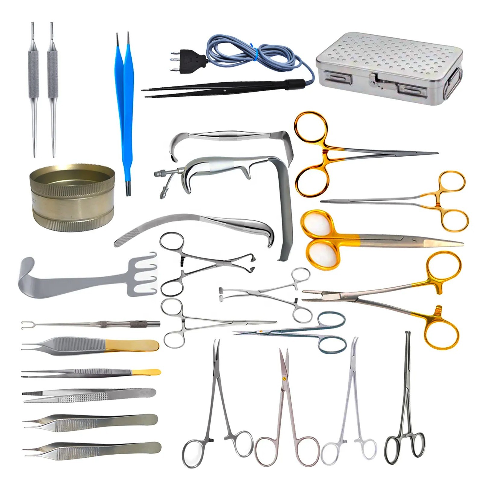 Set Of 29 Pcs Breast Augmentation Plastic Surgery Surgical Instrument