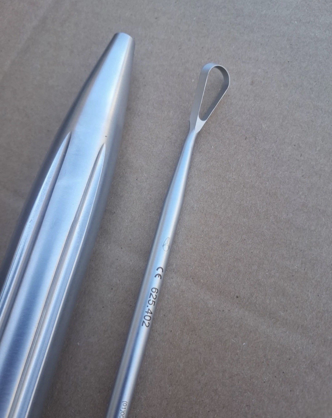 Globus Medical 15mm Ring Curette 625.402 With Aluminum Handle