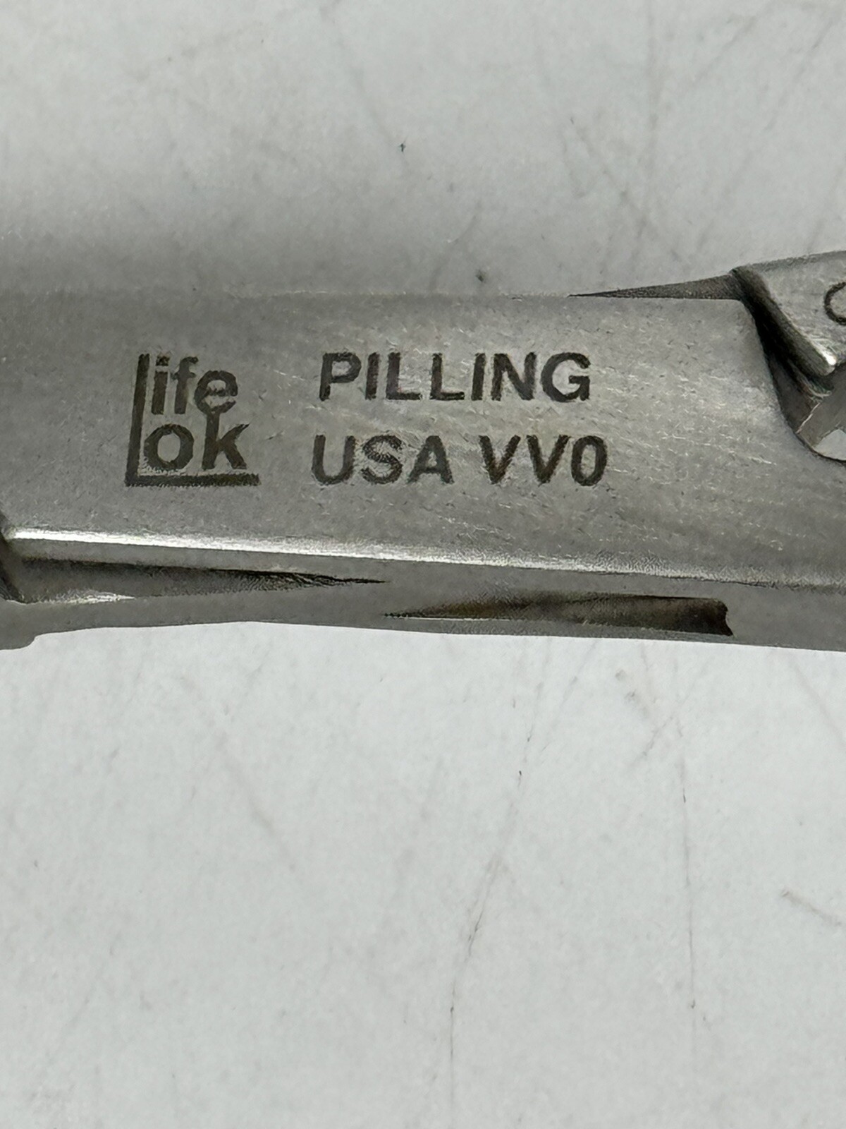 Pilling #35-4000 Satinsky DeBakey Clamp 10¼” Angled Stainless Surgical Forceps
