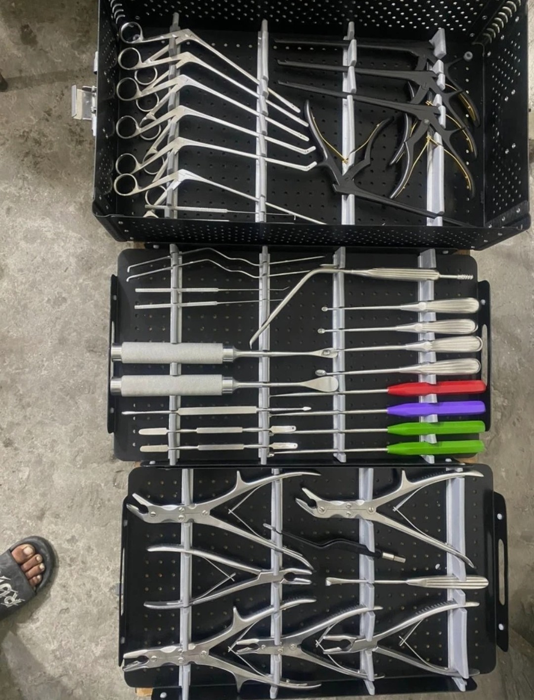 Lumbar Spine Surgery Set with Box Orthopedic Instruments