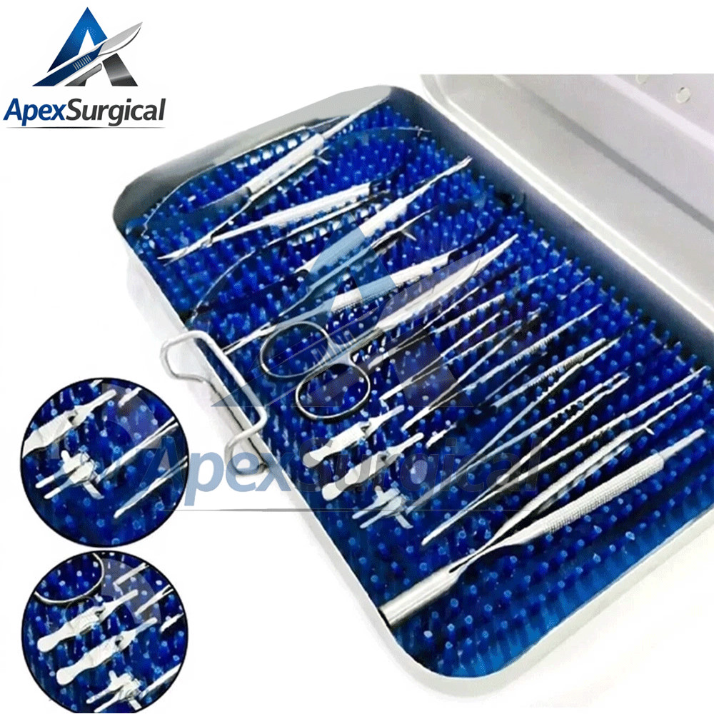 New Micro Hand Surgery Instrument Set Stainless Steel Surgical Kit With Case