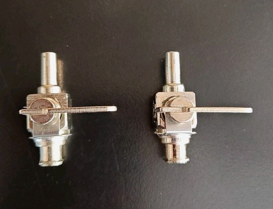 Two-Way Stopcock Stainless Steel Plated Brass Medical/Surgical B-D MS01~Vtg New~