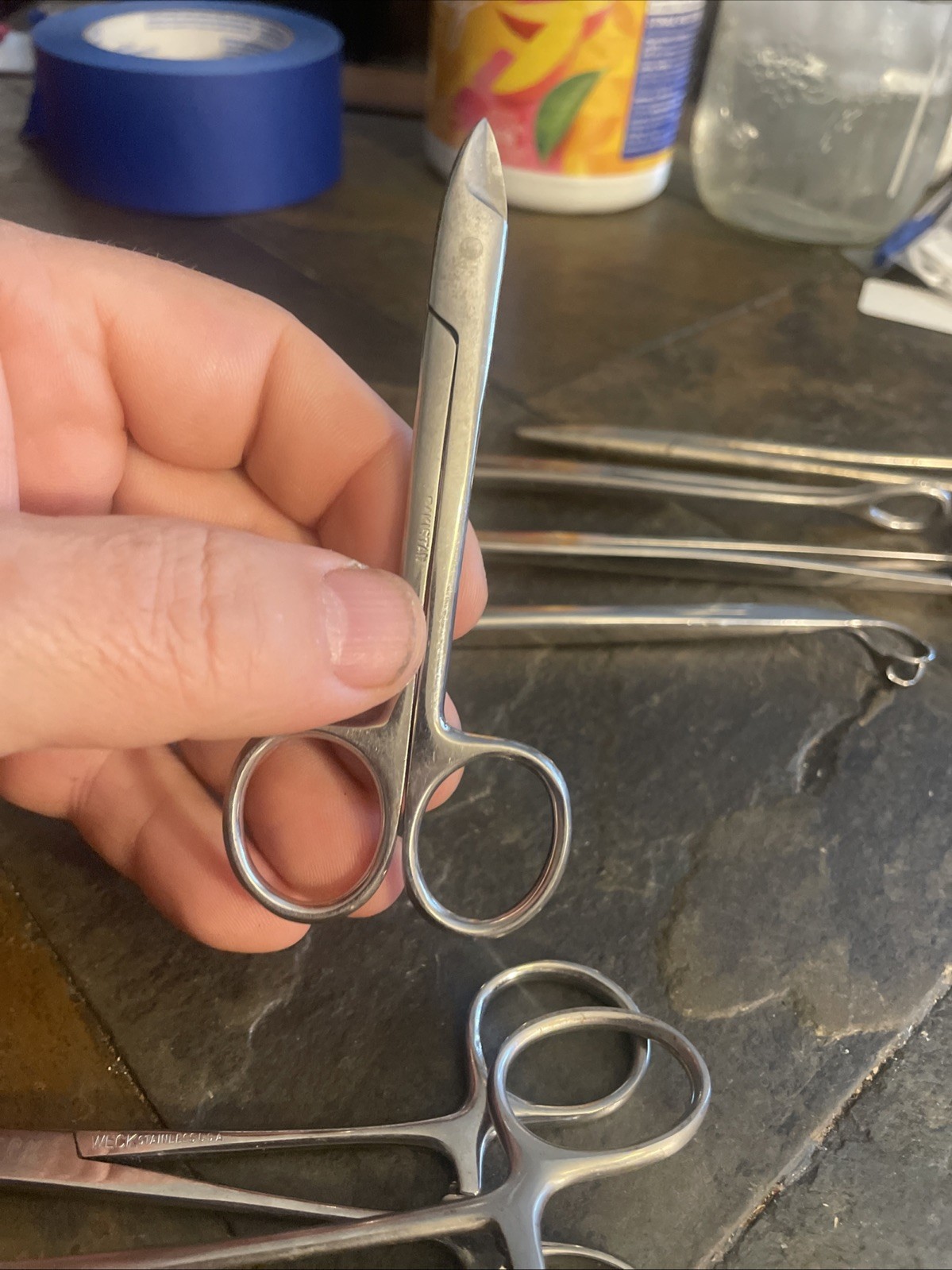 LOT OF 9 STAINLESS STEEL SURGICAL MEDICAL DENTAL INSTRUMENTS