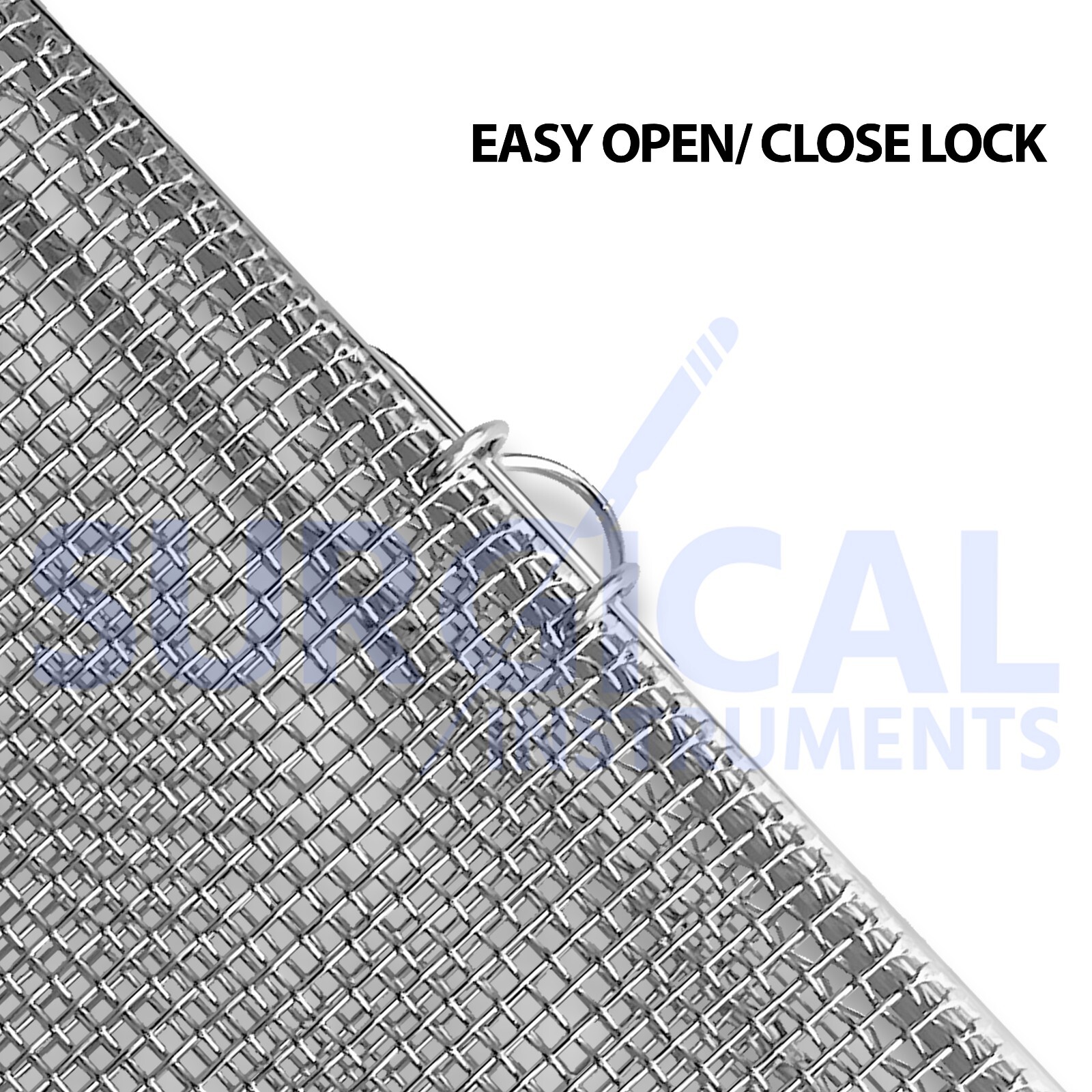 Sterilization perforated Mesh Box Tray 9.25″ x 3″ Stainless Steel German Grade