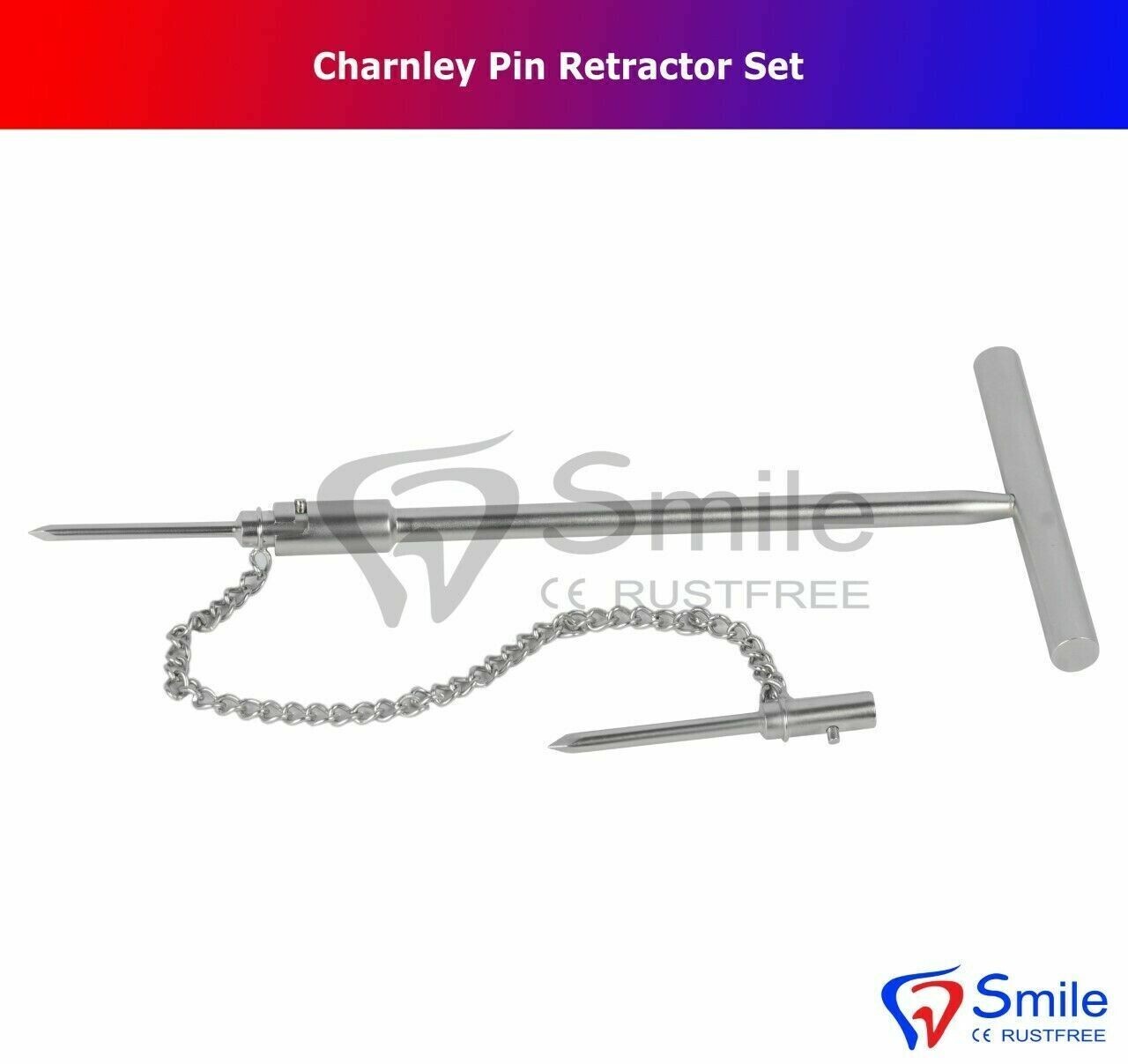 Charnley Pin Retractor Set Surgical Veterinary Orthopedic Instruments Shanzi UK