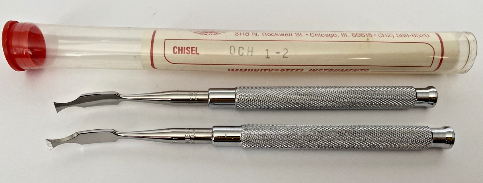 Hu-Friedy Dental Bone Periodontal Chisels – Set of 2 OCH 1 and OCH 2 USA Made