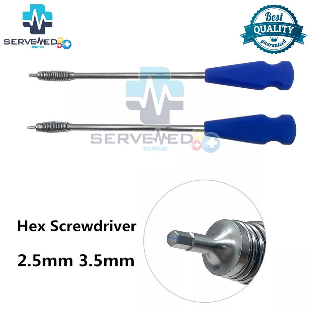 Bone Nails Universal Screwdriver Hex Screwdriver 2.5mm 3.5mm Surgical Instrument