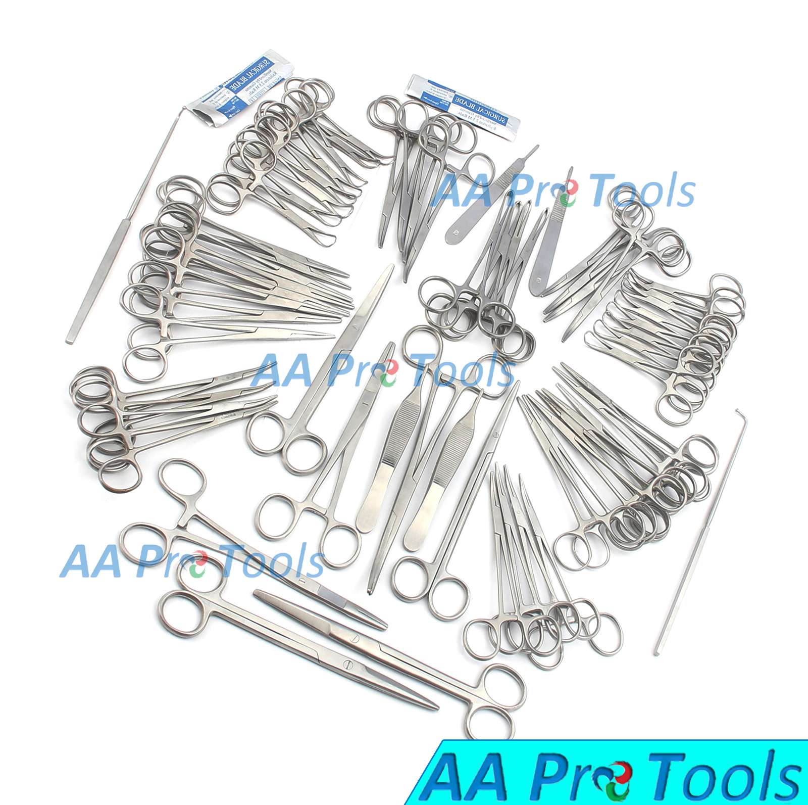 126 Pcs Canine+Feline Spay Pack Veterinary Surgical Instruments DS-1084