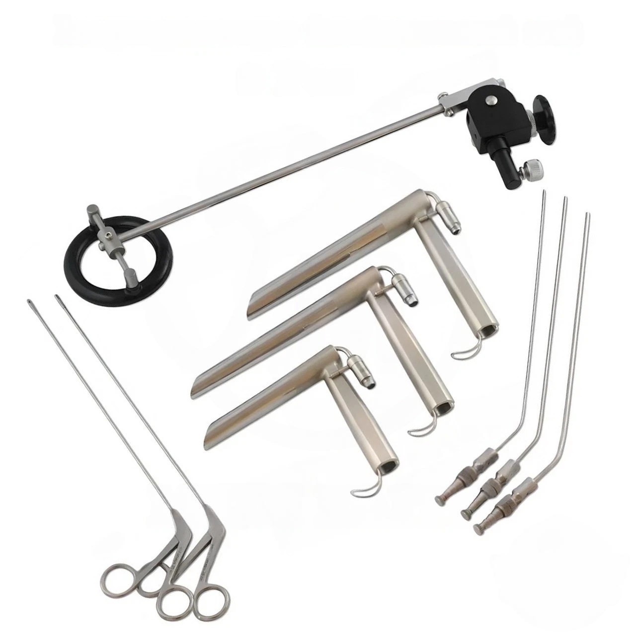 Rigid direct laryngoscope 9 Ps set Laryngoscopes Instrument
